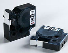 DYMO, CONSUMABLES, LABEL TAPE, FOR USE IN LETRATAG, PLASTIC LABEL CLEAR W BLACK PRINTING 1/2